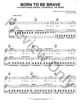 Born To Be Brave piano sheet music cover